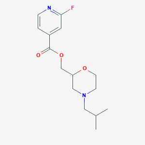 [4-(2-Methylpropyl)morpholin-2-YL]methyl 2-fluoropyridine-4-carboxylate