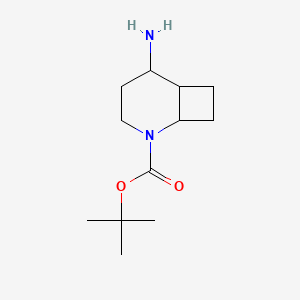 molecular formula C12H22N2O2 B2957766 Tert-butyl 5-amino-2-azabicyclo[4.2.0]octane-2-carboxylate CAS No. 2169221-53-6