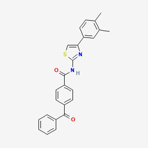 4-benzoyl-N-[4-(3,4-dimethylphenyl)-1,3-thiazol-2-yl]benzamide