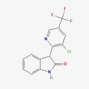 3-[3-chloro-5-(trifluoromethyl)-2-pyridinyl]-1,3-dihydro-2H-indol-2-one