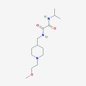 molecular formula C14H27N3O3 B2957791 N1-isopropyl-N2-((1-(2-methoxyethyl)piperidin-4-yl)methyl)oxalamide CAS No. 953137-19-4