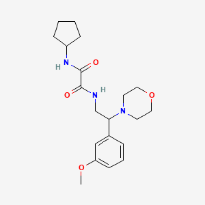 N1-cyclopentyl-N2-(2-(3-methoxyphenyl)-2-morpholinoethyl)oxalamide