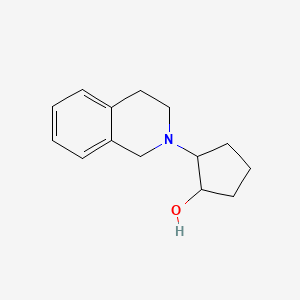 molecular formula C14H19NO B2957806 2-(1,2,3,4-四氢异喹啉-2-基)环戊醇 CAS No. 1216120-31-8