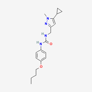 1-(4-butoxyphenyl)-3-((5-cyclopropyl-1-methyl-1H-pyrazol-3-yl)methyl)urea