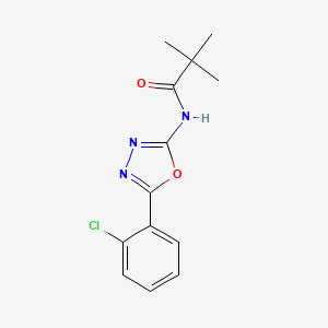 N-(5-(2-chlorophenyl)-1,3,4-oxadiazol-2-yl)pivalamide