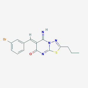 6-(3-bromobenzylidene)-5-imino-2-propyl-5,6-dihydro-7H-[1,3,4]thiadiazolo[3,2-a]pyrimidin-7-one