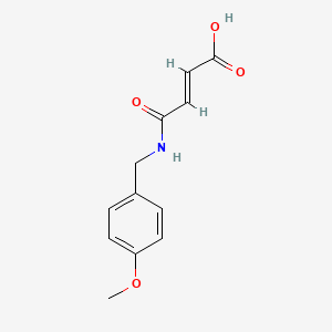 molecular formula C12H13NO4 B2957857 4-Oxo-4-(4-methoxybenzylamino)-2-butenoic acid CAS No. 1207172-73-3