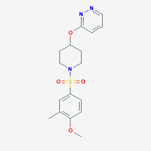 3-((1-((4-Methoxy-3-methylphenyl)sulfonyl)piperidin-4-yl)oxy)pyridazine