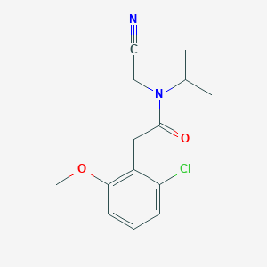 2-(2-chloro-6-methoxyphenyl)-N-(cyanomethyl)-N-(propan-2-yl)acetamide