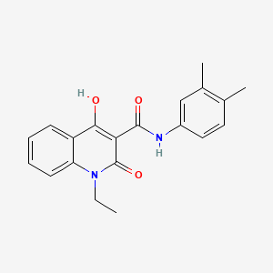 N-(3,4-dimethylphenyl)-1-ethyl-4-hydroxy-2-oxo-1,2-dihydroquinoline-3-carboxamide