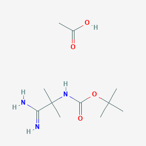acetic acid; tert-butyl N-(1-carbamimidoyl-1-methylethyl)carbamate