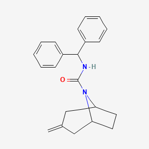 N-(diphenylmethyl)-3-methylidene-8-azabicyclo[3.2.1]octane-8-carboxamide
