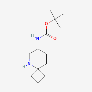 molecular formula C13H24N2O2 B2957891 Tert-butyl N-(5-azaspiro[3.5]nonan-7-yl)carbamate CAS No. 2416237-35-7
