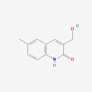 molecular formula C11H11NO2 B2957925 3-(羟甲基)-6-甲基-2(1H)-喹啉酮 CAS No. 485337-96-0