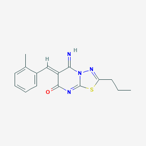 5-imino-6-(2-methylbenzylidene)-2-propyl-5,6-dihydro-7H-[1,3,4]thiadiazolo[3,2-a]pyrimidin-7-one