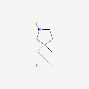 molecular formula C7H11F2N B2957935 2,2-Difluoro-6-azaspiro[3.4]octane CAS No. 2138549-16-1