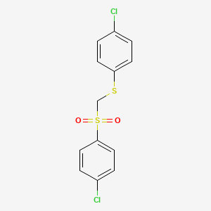 (4-Chlorophenyl){[(4-chlorophenyl)sulfanyl]methyl}dioxo-lambda~6~-sulfane