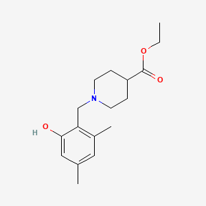 molecular formula C17H25NO3 B2957946 1-(2-羟基-4,6-二甲基-苄基)-哌啶-4-羧酸乙酯 CAS No. 866150-02-9
