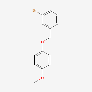 molecular formula C14H13BrO2 B2957951 3-Bromobenzyl-(4-methoxyphenyl)ether CAS No. 1307393-49-2