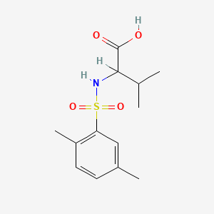 molecular formula C13H19NO4S B2957961 ((2,5-二甲苯基)磺酰基)缬氨酸 CAS No. 1009346-46-6