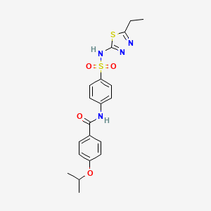 N-(4-(N-(5-ethyl-1,3,4-thiadiazol-2-yl)sulfamoyl)phenyl)-4-isopropoxybenzamide