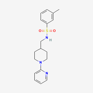 3-methyl-N-((1-(pyridin-2-yl)piperidin-4-yl)methyl)benzenesulfonamide