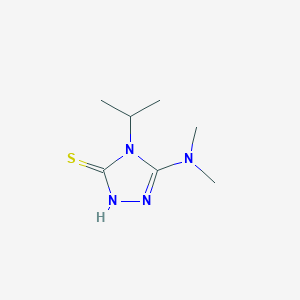 molecular formula C7H14N4S B2957976 5-(dimethylamino)-4-(propan-2-yl)-4H-1,2,4-triazole-3-thiol CAS No. 926193-82-0
