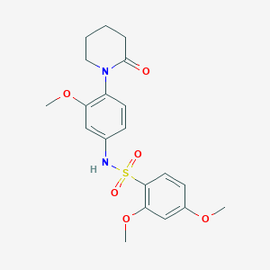 2,4-dimethoxy-N-(3-methoxy-4-(2-oxopiperidin-1-yl)phenyl)benzenesulfonamide