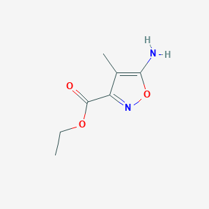 molecular formula C7H10N2O3 B2957989 Ethyl 5-amino-4-methylisoxazole-3-carboxylate CAS No. 87529-17-7