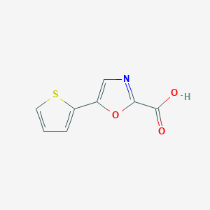 molecular formula C8H5NO3S B2957992 5-(Thiophen-2-yl)oxazole-2-carboxylic acid CAS No. 1216012-56-4