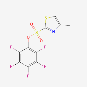 molecular formula C10H4F5NO3S2 B2958005 五氟苯基 4-甲基-1,3-噻唑-2-磺酸盐 CAS No. 1421602-12-1