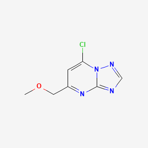 molecular formula C7H7ClN4O B2958007 7-氯-5-(甲氧基甲基)-[1,2,4]三唑并[1,5-a]嘧啶 CAS No. 926245-01-4