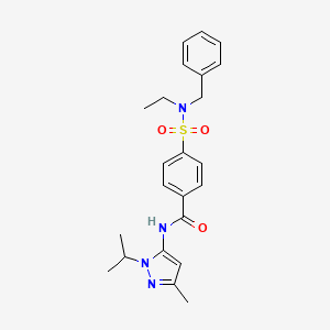 4-(N-benzyl-N-ethylsulfamoyl)-N-(1-isopropyl-3-methyl-1H-pyrazol-5-yl)benzamide