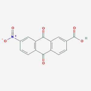 molecular formula C15H7NO6 B2958019 7-硝基-9,10-二氧代-9,10-二氢蒽-2-羧酸 CAS No. 200724-63-6