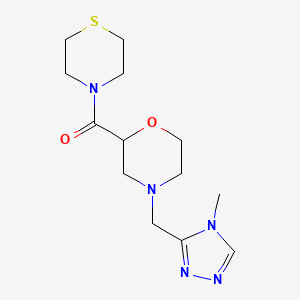 [4-[(4-Methyl-1,2,4-triazol-3-yl)methyl]morpholin-2-yl]-thiomorpholin-4-ylmethanone