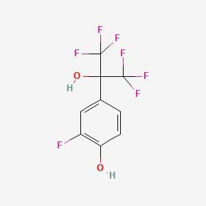 2-Fluoro-4-(1,1,1,3,3,3-hexafluoro-2-hydroxypropan-2-yl)phenol