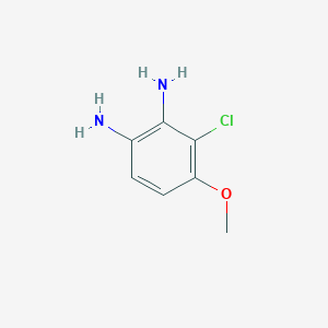 molecular formula C7H9ClN2O B2958038 3-Chloro-4-methoxy-1,2-benzenediamine CAS No. 1378864-94-8