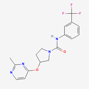 3-[(2-methylpyrimidin-4-yl)oxy]-N-[3-(trifluoromethyl)phenyl]pyrrolidine-1-carboxamide