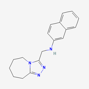 molecular formula C18H20N4 B2958045 N-(6,7,8,9-tetrahydro-5H-[1,2,4]triazolo[4,3-a]azepin-3-ylmethyl)naphthalen-2-amine CAS No. 326021-83-4