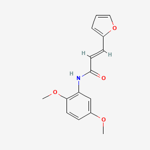 molecular formula C15H15NO4 B2958048 (2E)-N-(2,5-dimethoxyphenyl)-3-(furan-2-yl)prop-2-enamide CAS No. 468758-88-5