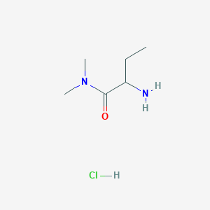 molecular formula C6H15ClN2O B2958054 2-Amino-n,n-dimethylbutanamide hydrochloride CAS No. 1922701-94-7