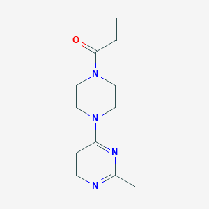 molecular formula C12H16N4O B2958065 1-[4-(2-Methylpyrimidin-4-yl)piperazin-1-yl]prop-2-en-1-one CAS No. 2193938-53-1