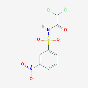 molecular formula C8H6Cl2N2O5S B2958066 2,2-dichloro-N-(3-nitrophenyl)sulfonylacetamide CAS No. 6175-00-4