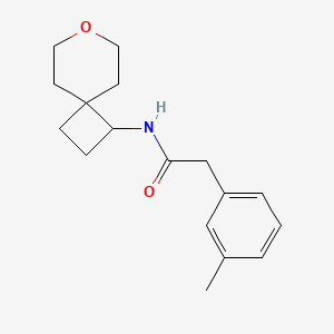 molecular formula C17H23NO2 B2958079 N-(7-oxaspiro[3.5]nonan-1-yl)-2-(m-tolyl)acetamide CAS No. 2320219-61-0
