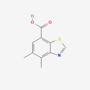 molecular formula C10H9NO2S B2958087 4,5-Dimethyl-1,3-benzothiazole-7-carboxylic acid CAS No. 1782918-29-9