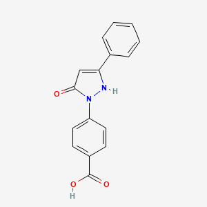 4-(5-oxo-3-phenyl-2,5-dihydro-1H-pyrazol-1-yl)benzoic acid