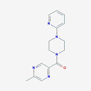 molecular formula C15H17N5O B2958096 (5-Methylpyrazin-2-yl)(4-(pyridin-2-yl)piperazin-1-yl)methanone CAS No. 1235657-08-5