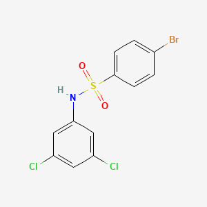 molecular formula C12H8BrCl2NO2S B2958103 4-bromo-N-(3,5-dichlorophenyl)benzenesulfonamide CAS No. 349404-66-6