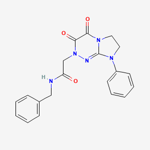 molecular formula C20H19N5O3 B2958107 N-benzyl-2-(3,4-dioxo-8-phenyl-3,4,7,8-tetrahydroimidazo[2,1-c][1,2,4]triazin-2(6H)-yl)acetamide CAS No. 941975-85-5