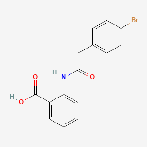 molecular formula C15H12BrNO3 B2958133 2-[2-(4-溴苯基)乙酰氨基]苯甲酸 CAS No. 831207-45-5